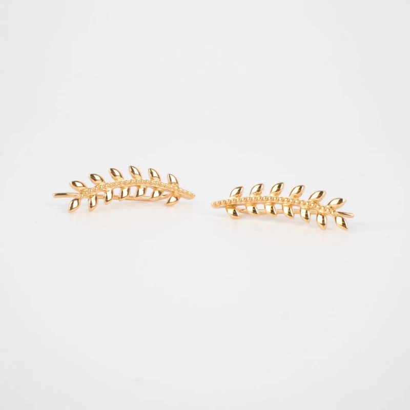 Gold earcuff earrings - Pomme Cannelle Gold earcuff earrings - Pomme Cannelle