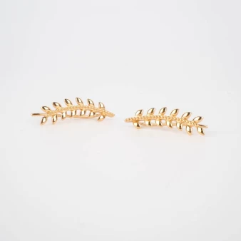 Gold ear cuff earrings -...