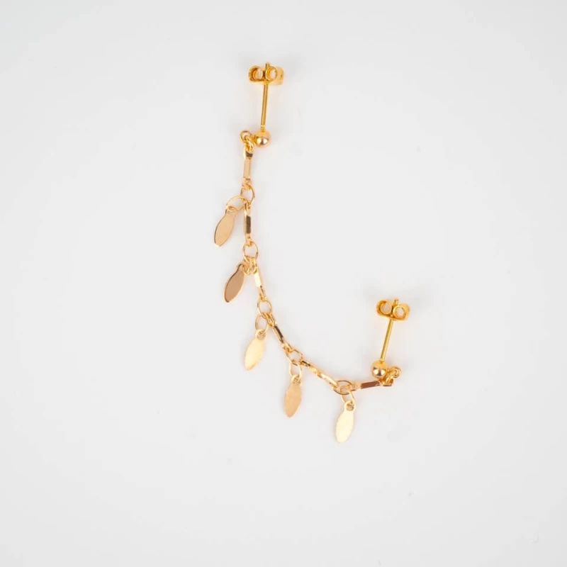 Gold single ear earring - Pomme Cannelle Gold single ear earring - Pomme Cannelle
