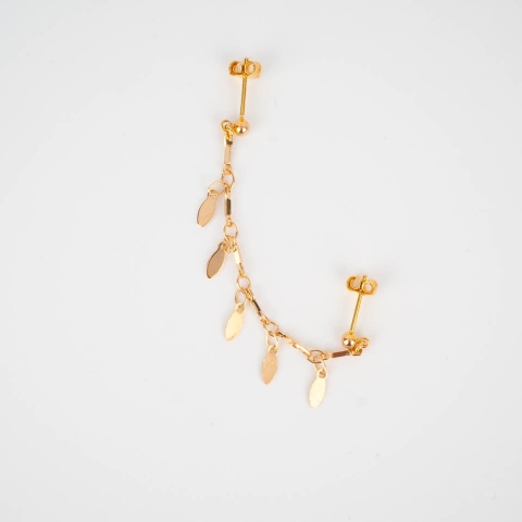 Mono boucle d'oreille épis or - Pomme Cannelle
