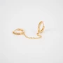 Mono gold rhinestone earring - Pomme Cannelle