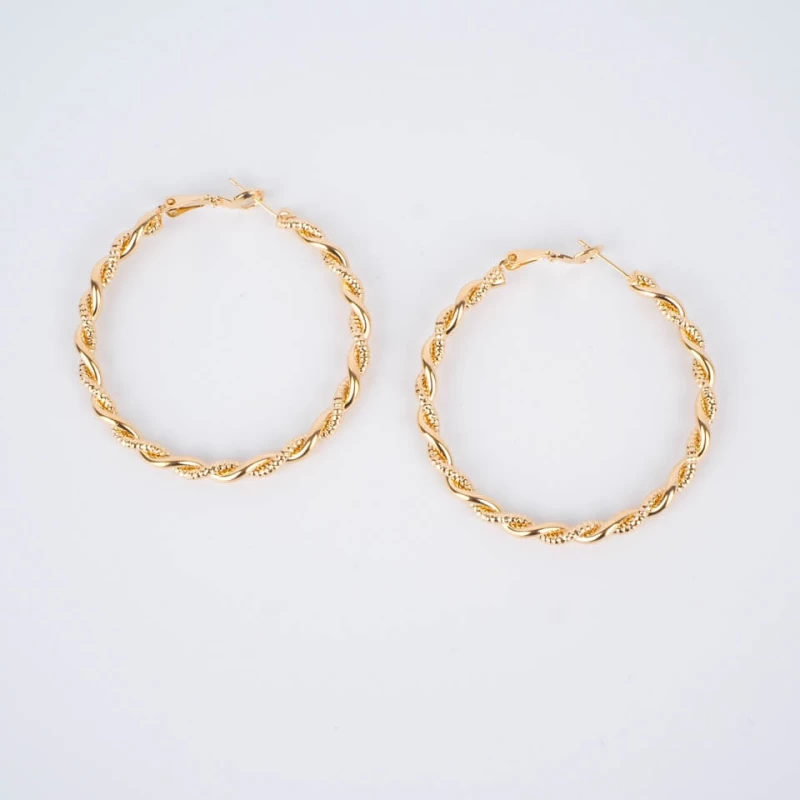 Eve gold hoop earrings - Pomme Cannelle