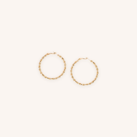 Boucles d'oreilles créoles Eve or - Pomme Cannelle