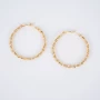 Eve gold hoop earrings - Pomme Cannelle