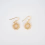 Gold-plated sun earrings - Pomme Cannelle