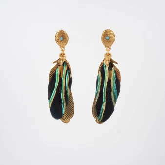 Sao small gold earrings - Gas Bijoux