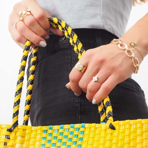 Bracelet Clarina en plaqué or - Pomme Cannelle