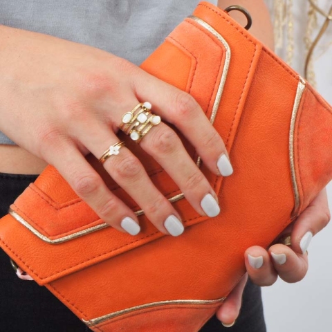 Bague Fleur nacrée acier - Zag Bijoux