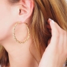 Boucles d'oreilles créoles Eve or - Pomme Cannelle