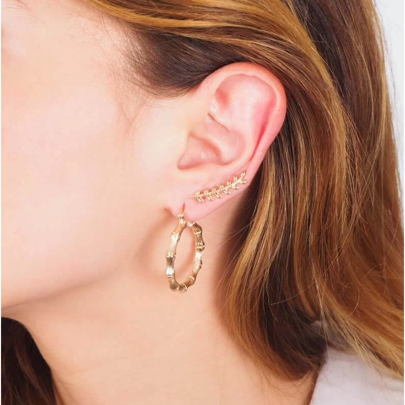 Gold earcuff earrings - Pomme Cannelle Gold earcuff earrings - Pomme Cannelle