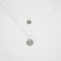 Pastilles duo silver necklace - Pomme Cannelle
