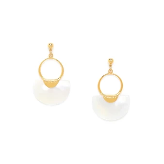Maria earrings gilded with fine gold - Franck Herval