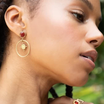 Compass stone earrings - Anartxy