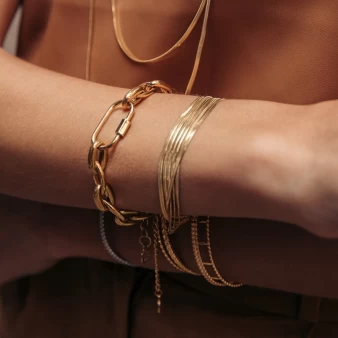 Bracelet lien mousqueton - Anartxy