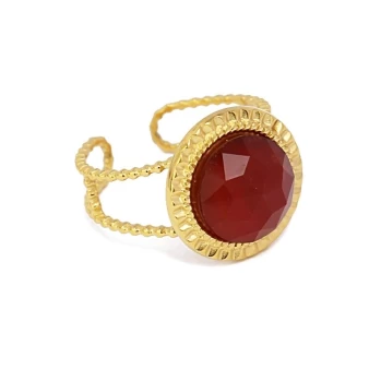 Carnelian stone ring - Anartxy