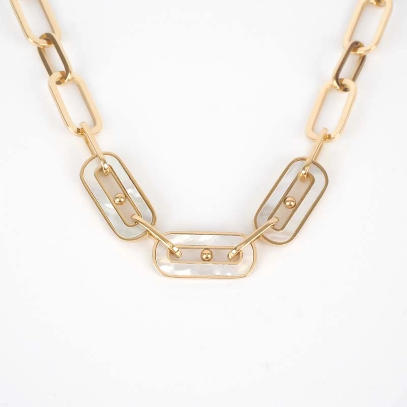Ahmès gold steel necklace - Zag Bijoux