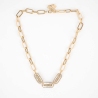 Ahmès gold steel necklace - Zag Bijoux