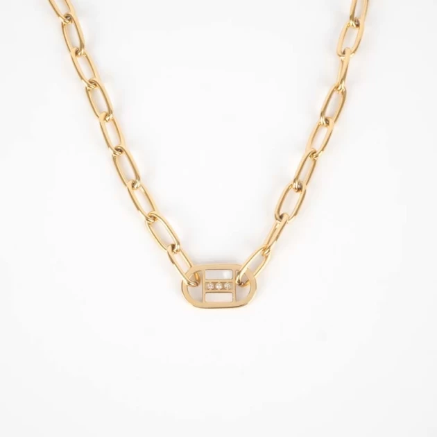 Gold pearl necklace - ZAG...