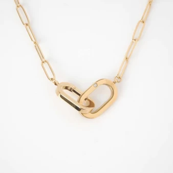 Amasis necklace in gold...