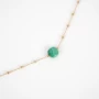 Anty green steel gold necklace - Zag Bijoux