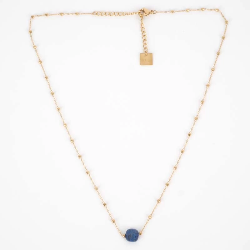 Gold necklace Anty Lapis lazuli stone - Zag jewelry Gold necklace Anty Lapis lazuli stone - Zag jewelry