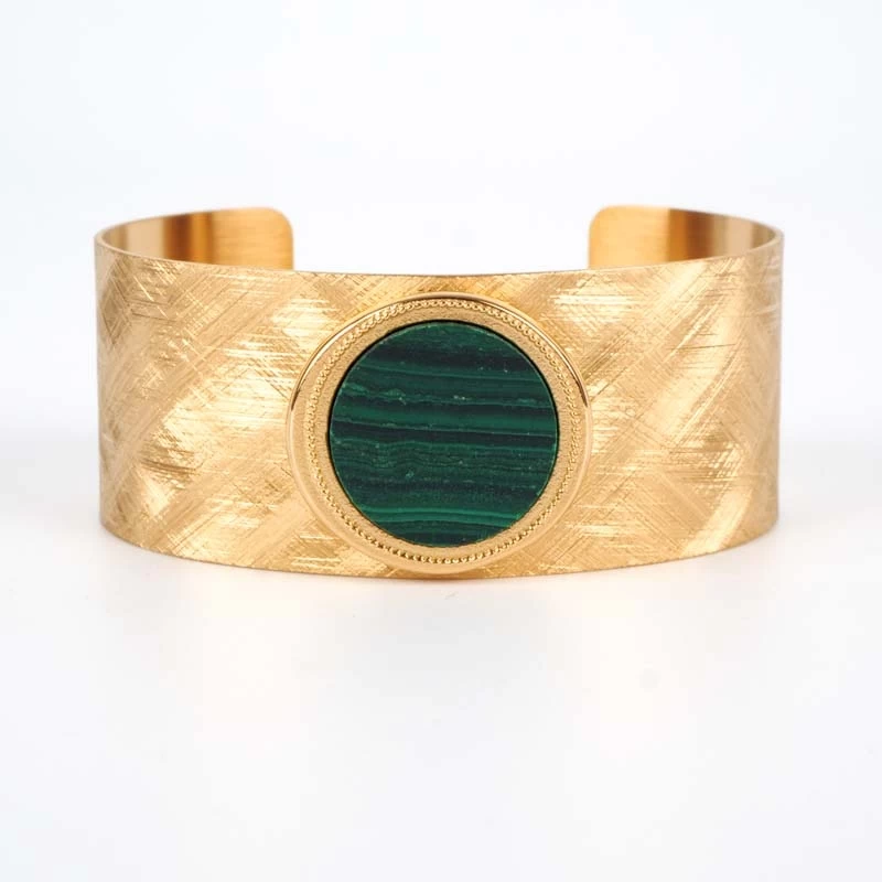 Gold bracelet Bata green - Zag jewelry Gold bracelet Bata green - Zag jewelry