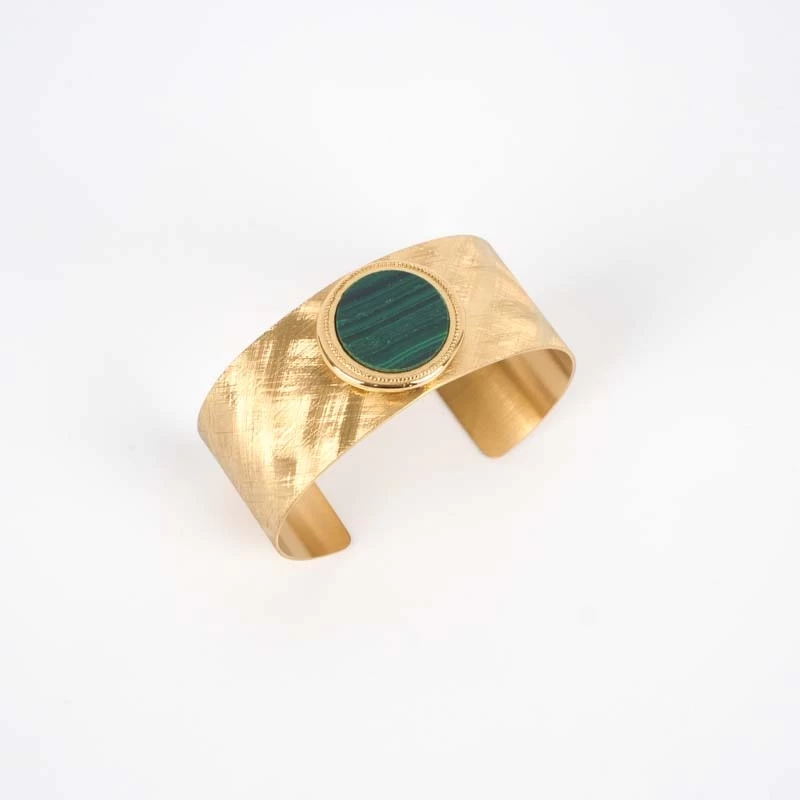 Bracelet Bata vert acier or - Zag Bijoux Bracelet Bata vert acier or - Zag Bijoux