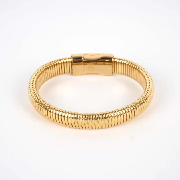 Ay bangle bracelet in gold...