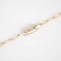 Mother-of-pearl bracelet fine mesh gold steel - Zag Bijoux