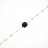 Bracelet Anty noir acier or - Zag Bijoux