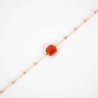 Bracelet Anty rouge acier or - Zag Bijoux