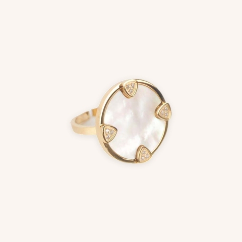 Corazon steel gold ring - Zag Bijoux