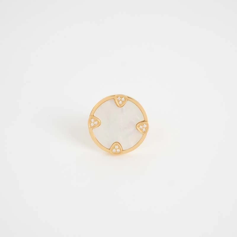 Bague Corazon acier or - Zag Bijoux Bague Corazon acier or - Zag Bijoux