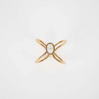 White star ring in gold steel - Zag Bijoux