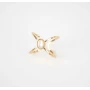 White star ring in gold steel - Zag Bijoux