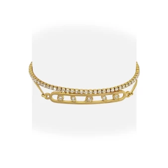 Gold zirconia bracelet - Anartxy