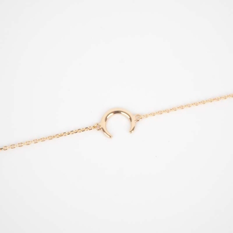 Bracelet corne plaqué or - Pomme Cannelle