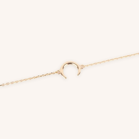 Gold plated horn bracelet - Pomme Cannelle