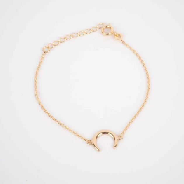 Gold plated horn bracelet - Pomme Cannelle