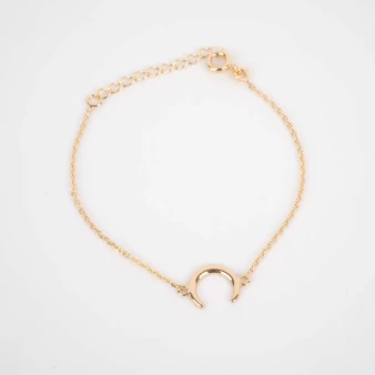 Gold plated horn bracelet - Pomme Cannelle