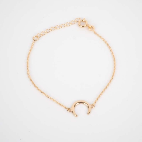 Bracelet corne plaqué or - Pomme Cannelle