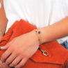 Falls bracelet blue steel gold - Zag Bijoux