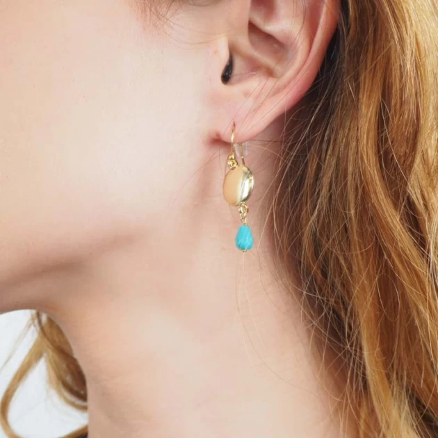 Maya gold earrings - By164...