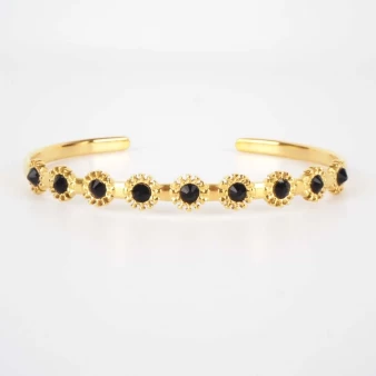 Black Marguerite bracelet -...