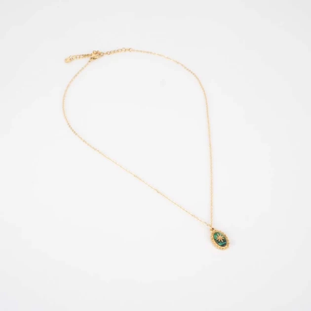 Green Malina necklace -...
