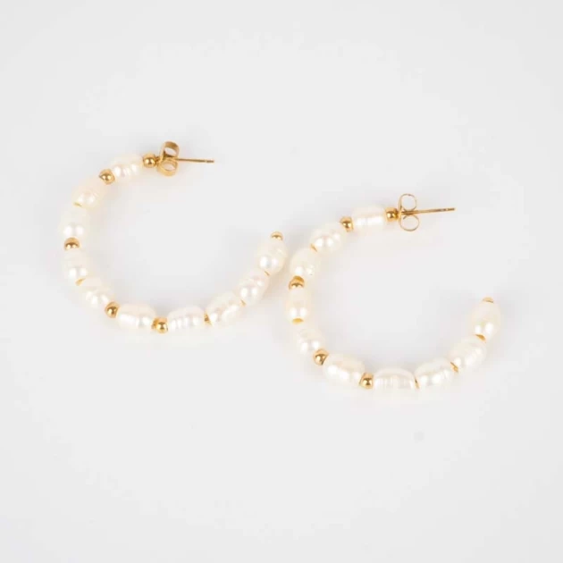 White Tallulah earrings -...