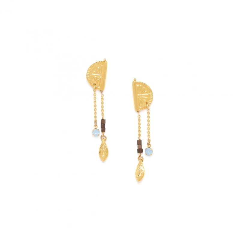 VANILLE half round top push earrings - Franck Herval