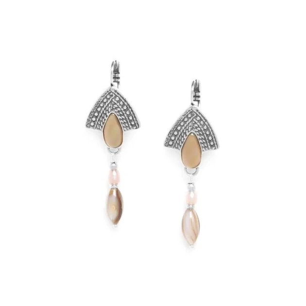 Tassel silver earrings - Nature Bijoux