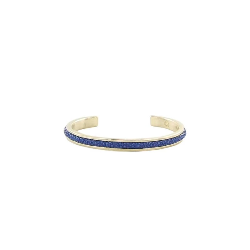 Saphira thin basic blue bangle bracelet - Barong Barong