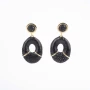 Black cocktail sapphira earrings - Barong Barong